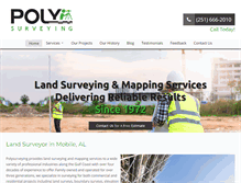 Tablet Screenshot of polysurveying.com